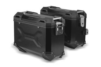 Zestaw kufrów bocznych TRAX ADV i stelaży SW-MOTECH BMW R 1200 GS (04-12)/ADVENT black 37/45L